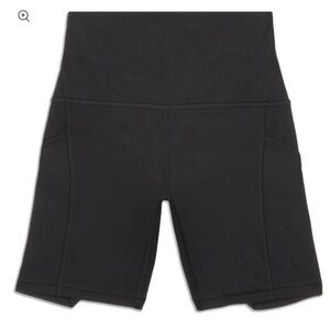 6” align high rise shorts with pockets